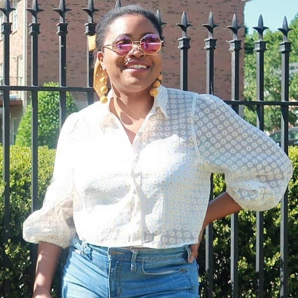 Sheer Boxy Daisy Top
